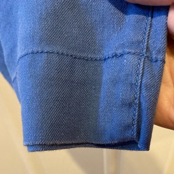 Anthropologie Maeve Blue Sea The Colette Crop Wide Leg Pant High Rise WMSZ 31 P - Picture 7 of 15